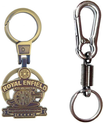 JAINSON MARTIN Combo of Spring Hook Locking Metal Keychain for Bike Keychain Key Chain