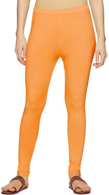 Lyra Ankle Length  Western Wear Legging(Yellow, Solid)