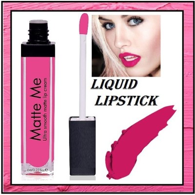 KAIASHA Matte Me fit Ultra Smooth Liquid Lipstick(PINK, 6 ml)