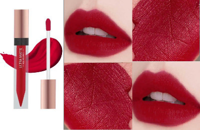 GFSU RED HIGH DEFINATION SMUDGE PROOF WATERPROOF LONG LASTING LIQUID MATTE LIPSTICK(BRIGHT RED, 9 ml)
