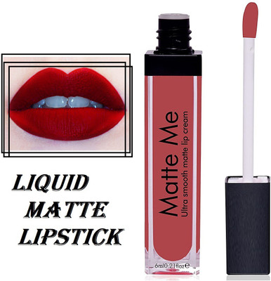 KAIASHA Matte Me Liquid Lipstick-Red Highly pigmented LONG LASTING(RED, 6 ml)