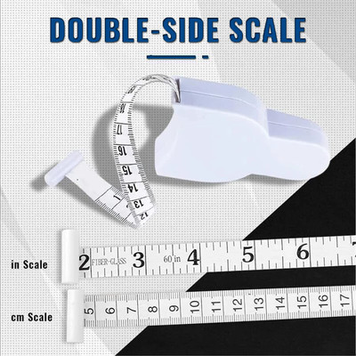 GVJ TRADERS Tape 60 inch(150cm),Lock Pin & Push Button Retract,Self-Tightening Body Measurement Tape(150 mm)