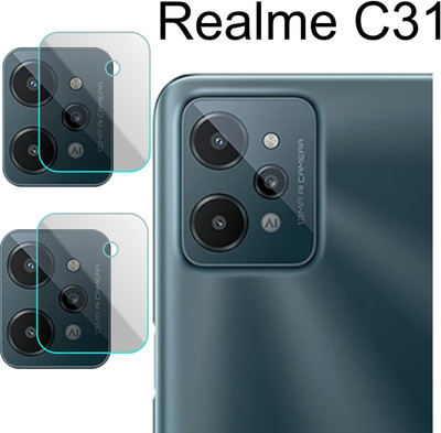 PONDRIK Back Camera Lens Glass Protector for REALME C31(Pack of: 2)