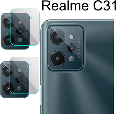 PONDRIK Back Camera Lens Glass Protector for REALME C31(Pack of: 2)