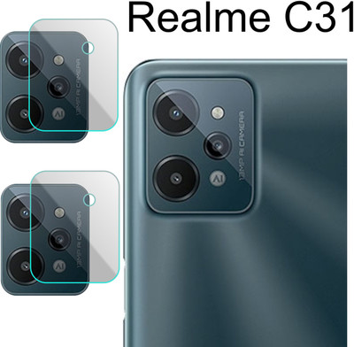 Zlymo Back Camera Lens Glass Protector for REALME C31(Pack of: 2)
