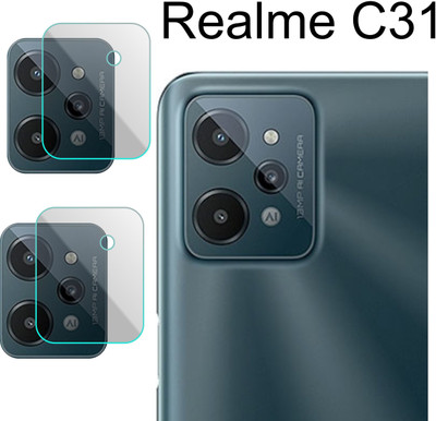 Zlymo Back Camera Lens Glass Protector for REALME C31(Pack of: 2)