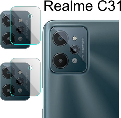 Zlymo Back Camera Lens Glass Protector for REALME C31(Pack of: 2)
