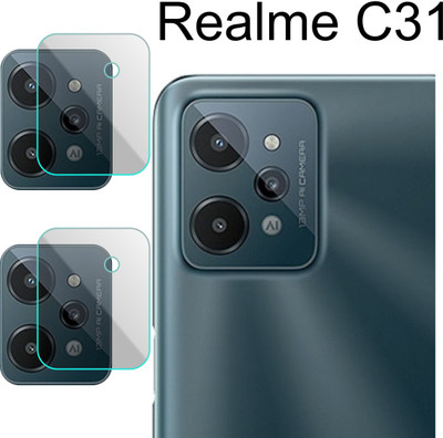 PONDRIK Back Camera Lens Glass Protector for REALME C31(Pack of: 2)