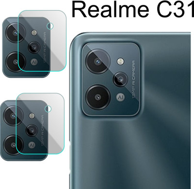 PONDRIK Back Camera Lens Glass Protector for REALME C31(Pack of: 2)
