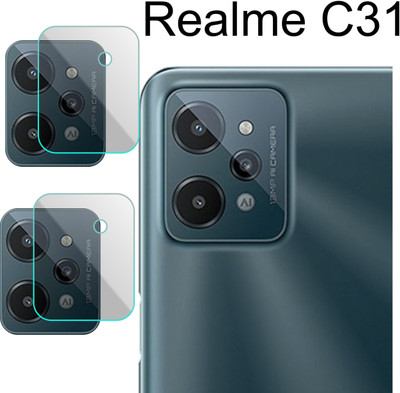 PONDRIK Back Camera Lens Glass Protector for REALME C31(Pack of: 2)