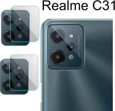 Zlymo Back Camera Lens Glass Protector for REALME C31(Pack of: 2)