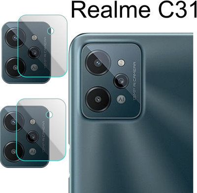PONDRIK Back Camera Lens Glass Protector for REALME C31(Pack of: 2)