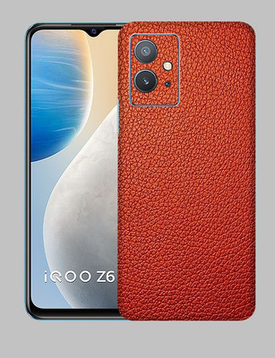 OggyBaba Iqoo Z6 5g, Leather Red Mobile Skin(Red)