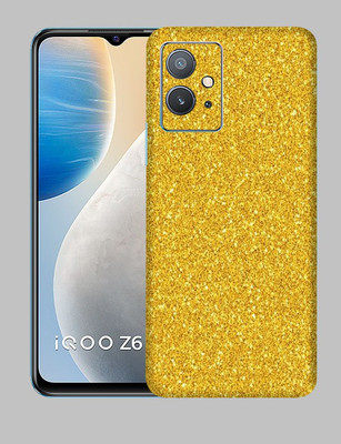 OggyBaba Iqoo Z6 5g, Glitter Golden Mobile Skin(Multicolor)