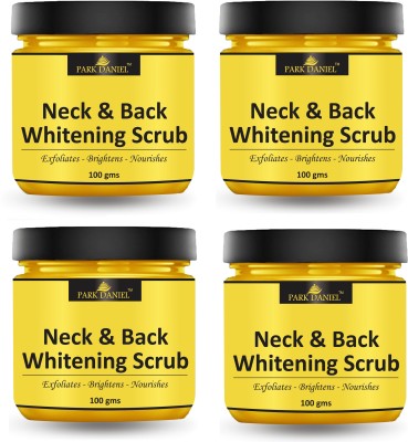 PARK DANIEL Neck & Back Whitening Body Scrub Skin Exfoliating Pack of 4 of 100 gm(400 gms) Scrub(400 g)