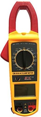 HTC Instrument CM 2030 Digital Ac Clamp Meter 1000A Tester Clip-On-Meter With 1 Year Warranty Digital Multimeter(Yellow 2000 Counts)