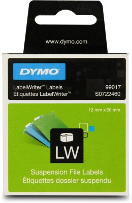 Dymo LW 12X50MM SUSP FILE 220CT EU/AP FSC Self Adhensive Paper Label(White)