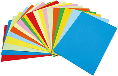KRASHTIC Origami Paper Pack of 100 Origami For Scrapbooking Art and Craft School Project Plain 15x15cm 70 gsm Craft paper(Set of 100, Multicolor)