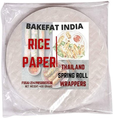 La Aromatic Rice Paper/Sheets-400Gram-Spring Roll Wrapper Sheets-22cm Veg Nuggets(400 g)