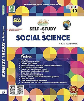 Evergreen Cbse Self-Study In Social Science - Includes Summative And Formative Assessments Term - 2 (Class - 10) (English, Undefined, Randhawa K. S.)(Undefined, K.S. RANDHAWA)