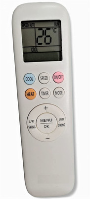 Ehop UX YKR-T/011E Compatible Remote Control for Air Conditioner YKR-T/012E Aux Remote Controller(White)