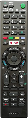 Akshita RM-L 1275 TV Compatible For Smart TV LED TV Remote Control SONY Remote Controller(Black)