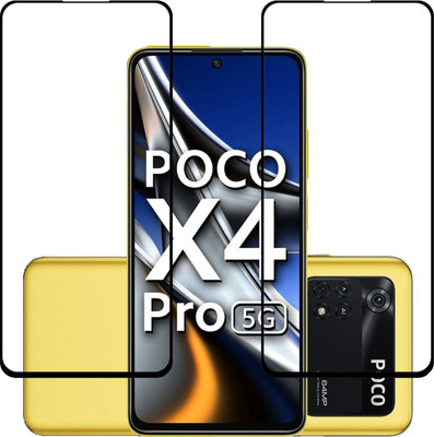 MobileBukket Edge To Edge Tempered Glass for Poco X4 Pro 5G(Pack of 2)