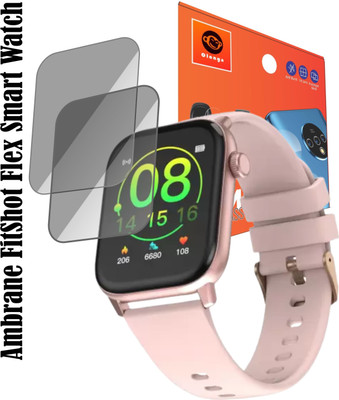 Olonga Screen Guard for Ambrane FitShot Flex Smartwatch(Pack of 2)