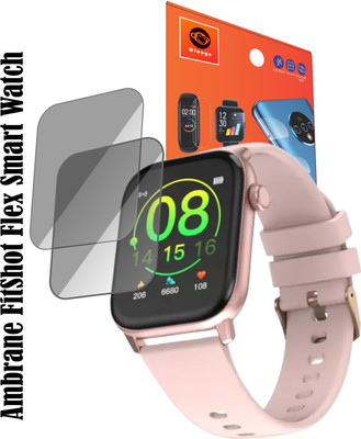 Olonga Screen Guard for Ambrane FitShot Flex Smartwatch(Pack of 2)