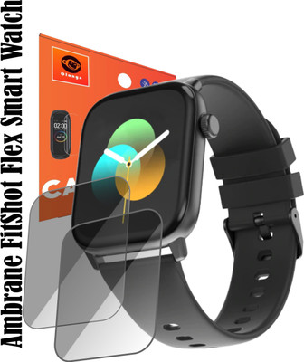 Olonga Screen Guard for Ambrane FitShot Flex Smartwatch(Pack of 2)