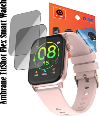 Olonga Screen Guard for Ambrane FitShot Flex Smartwatch(Pack of 2)