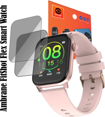 Olonga Screen Guard for Ambrane FitShot Flex Smartwatch(Pack of 2)