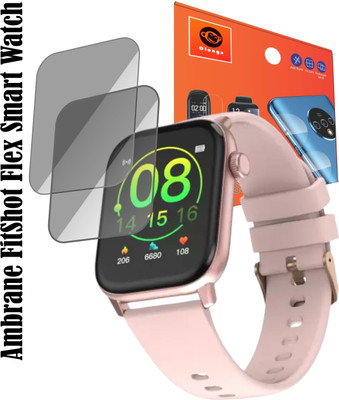 Olonga Screen Guard for Ambrane FitShot Flex Smartwatch(Pack of 2)