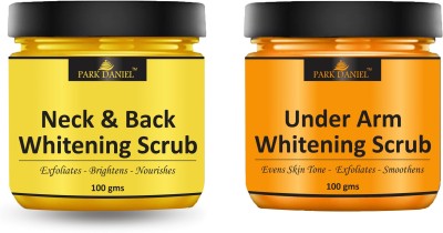 PARK DANIEL Neck, Back & Underarms Skin Exfoliates Whitening Scrub Pack of 2 100gm(200 gm) Scrub(200 g)