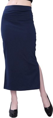 sanket synthetics Solid Women Pencil Dark Blue Skirt