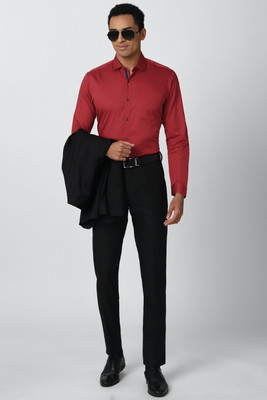 PETER ENGLAND Men Solid Formal Red Shirt