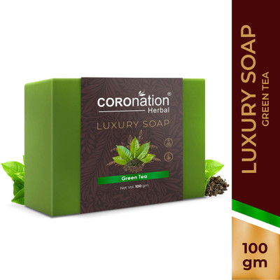 COROnation Herbal Matcha Green Tea Detoxifying Premium Soap Remove Excess Oil & Unclog Pores(100 g)
