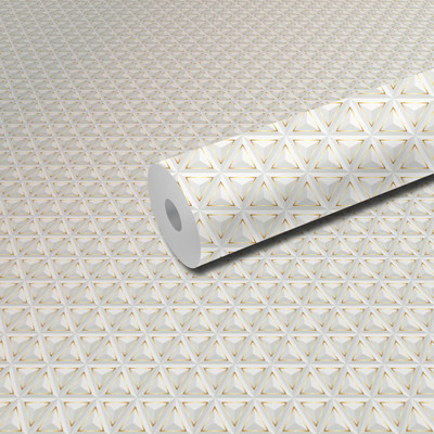DSticker 300 cm L-Golden Triangle Self Adhesive Sticker(Pack of 1)