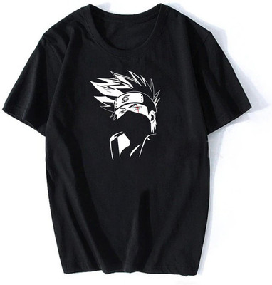 Fashion And Youth Printed Men Round Neck Black T-Shirt