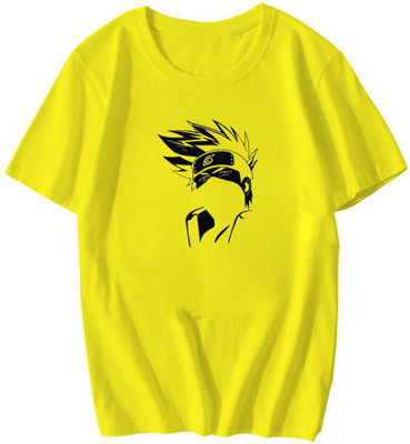 TeeWink Printed Women Round Neck Yellow T-Shirt