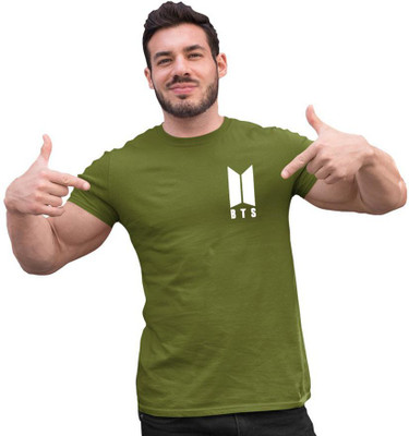 TeeWink Printed Men Round Neck Dark Green T-Shirt