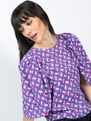Tokyo Talkies Casual Printed Women Multicolor Top