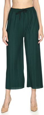 MODERNSSHOP Relaxed Women Dark Green Trousers