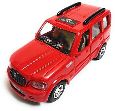 Sani International Toy Mall Plastic Pull Back Scorpio Car, Pack Of 1, Red(Red, Pack of: 1)