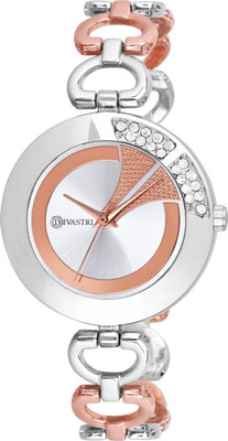Divastri DVSTRI-7009-RGLD-SLVR Analog Watch for Women Casual Formal Party Purpose With Stainless Steel Analog Watch  - For Girls