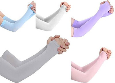 oxzon Cotton Arm Sleeve For Men & Women(Free, Multicolor)