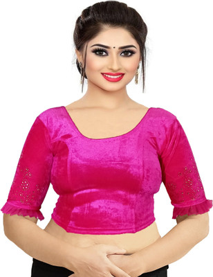 PU Fashion U-Neck Women Blouse