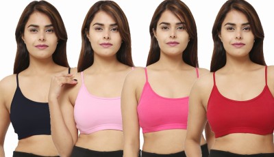 Mukbari Women Sports Non Padded Bra(Multicolor)