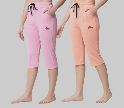 ANIXA Women Orange, Pink Capri