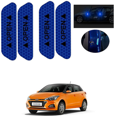 PRTEK Plastic Car Door Guard(Blue, Black, Pack of 4, Hyundai, Elite i20)
